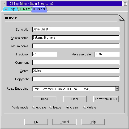 ID3v2.x editor page