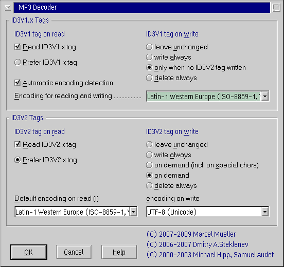 Configuration Dialog